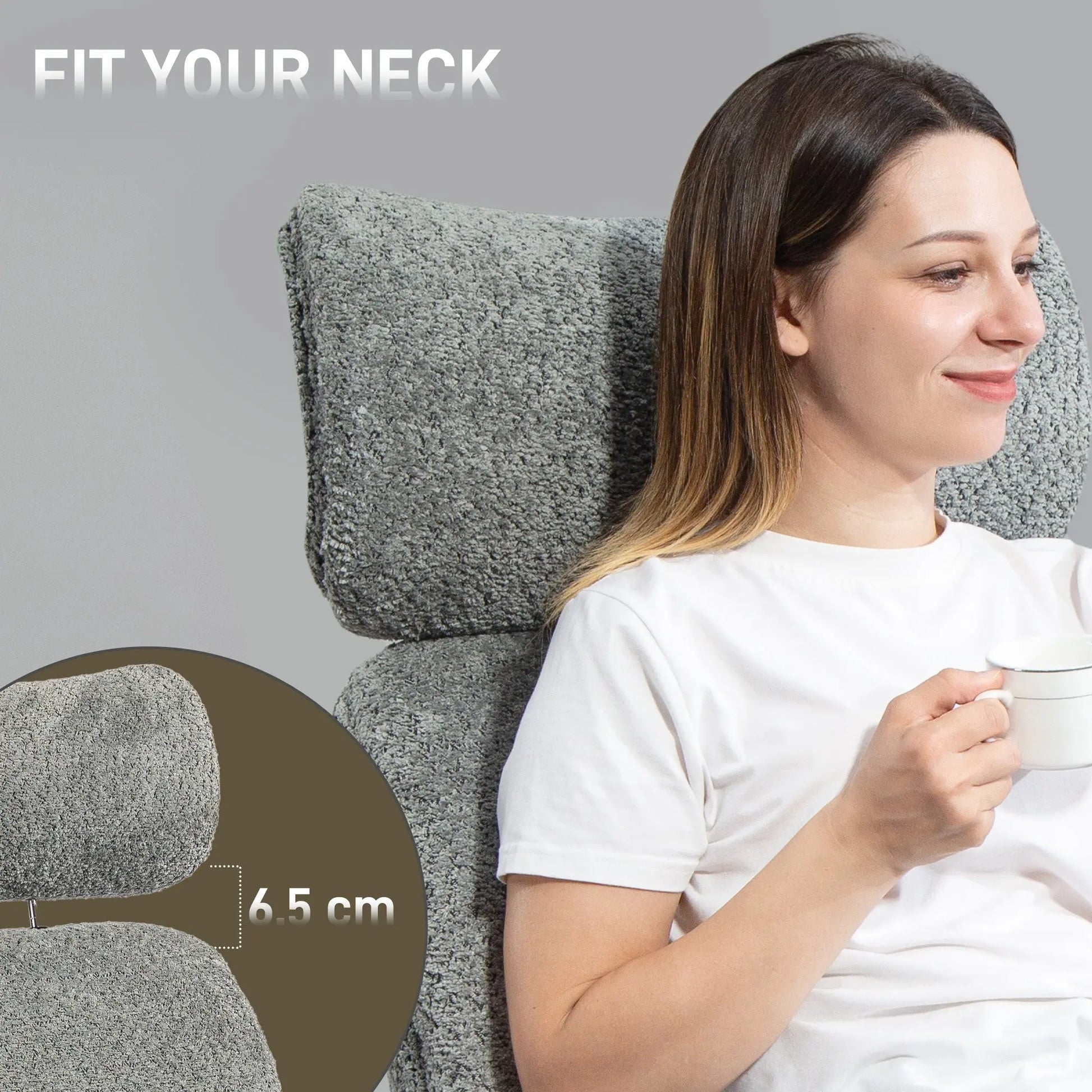 Desk Chair with Adjustable Headrest, Spring Pack, Office Chair