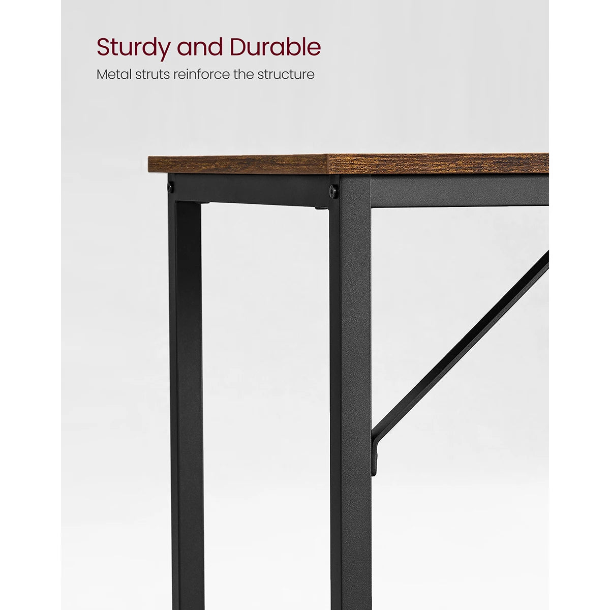Computer Desk, Small Office Desk and Workstation, Work Desk for Home Office, Study, Bedroom, 50 X 100 X 76 Cm