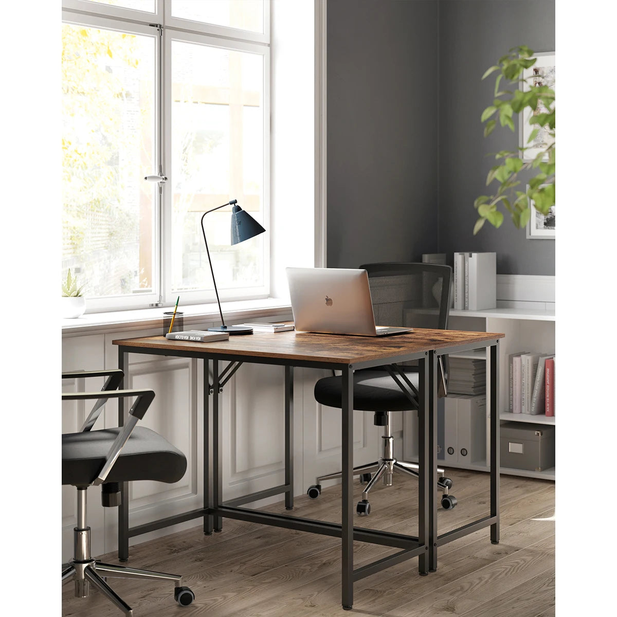 Computer Desk, Small Office Desk and Workstation, Work Desk for Home Office, Study, Bedroom, 50 X 100 X 76 Cm