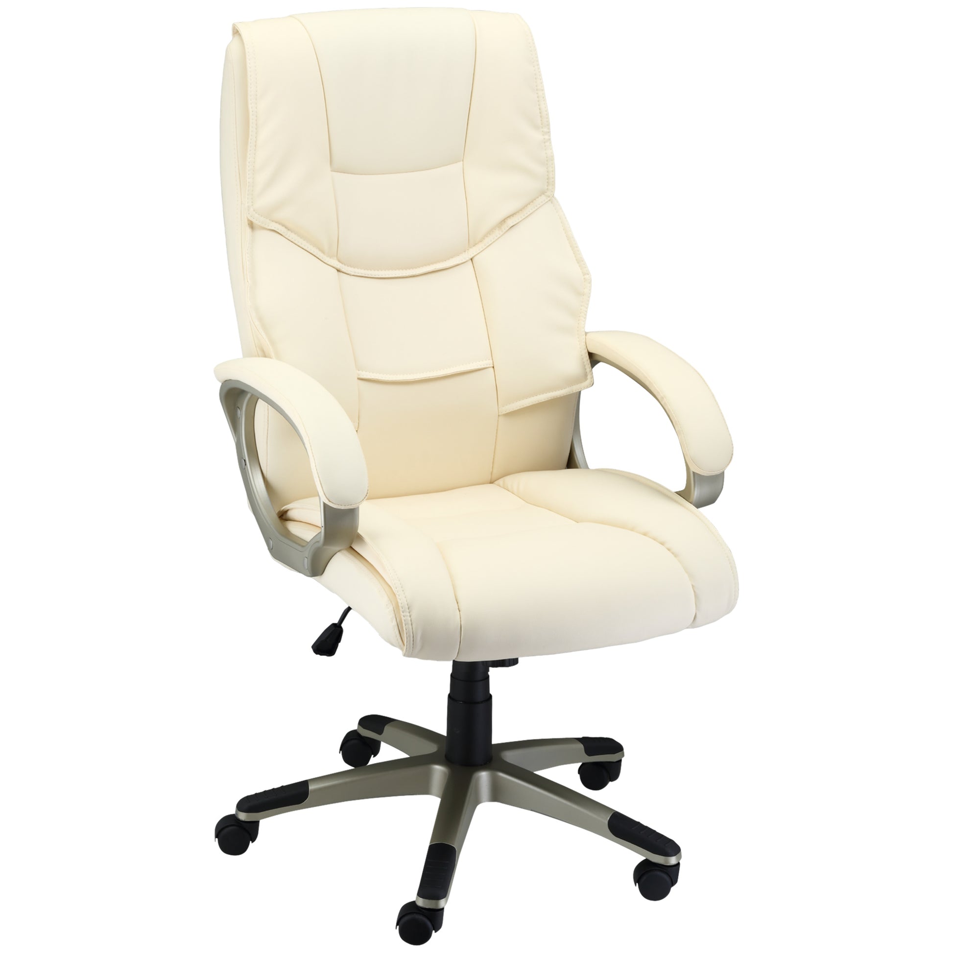Executive Computer Office Desk Chair High Back Faux Leather Swivel Chair