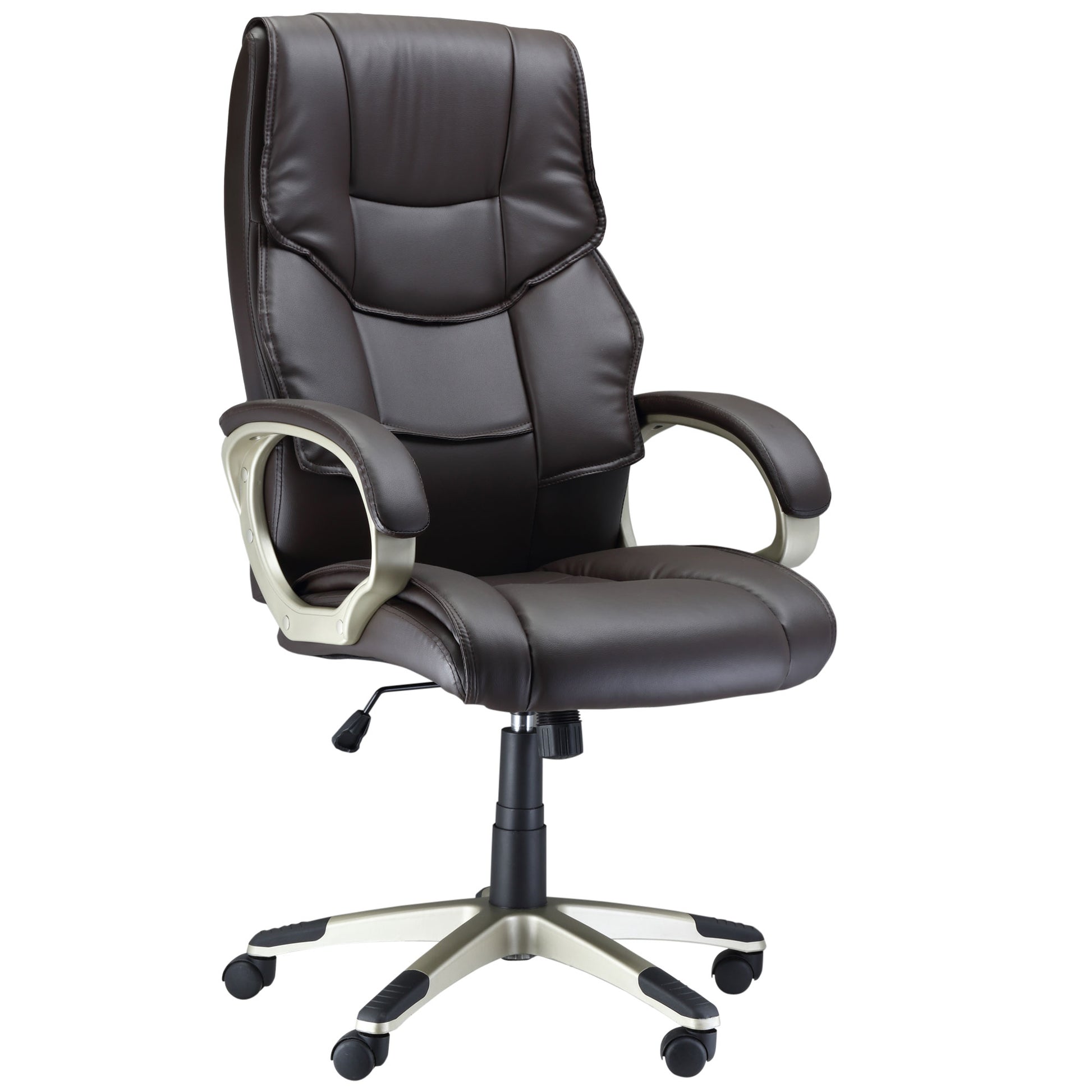 Executive Computer Office Desk Chair High Back Faux Leather Swivel Chair