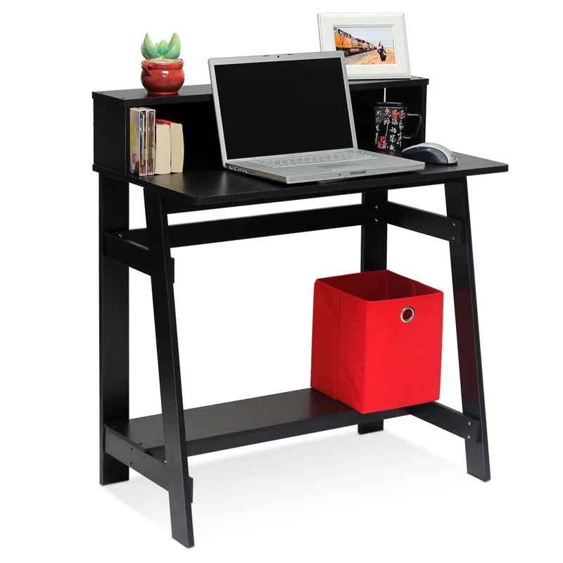 Annie Study Desk with Hutch and 3 Tiers - Ergo Heights