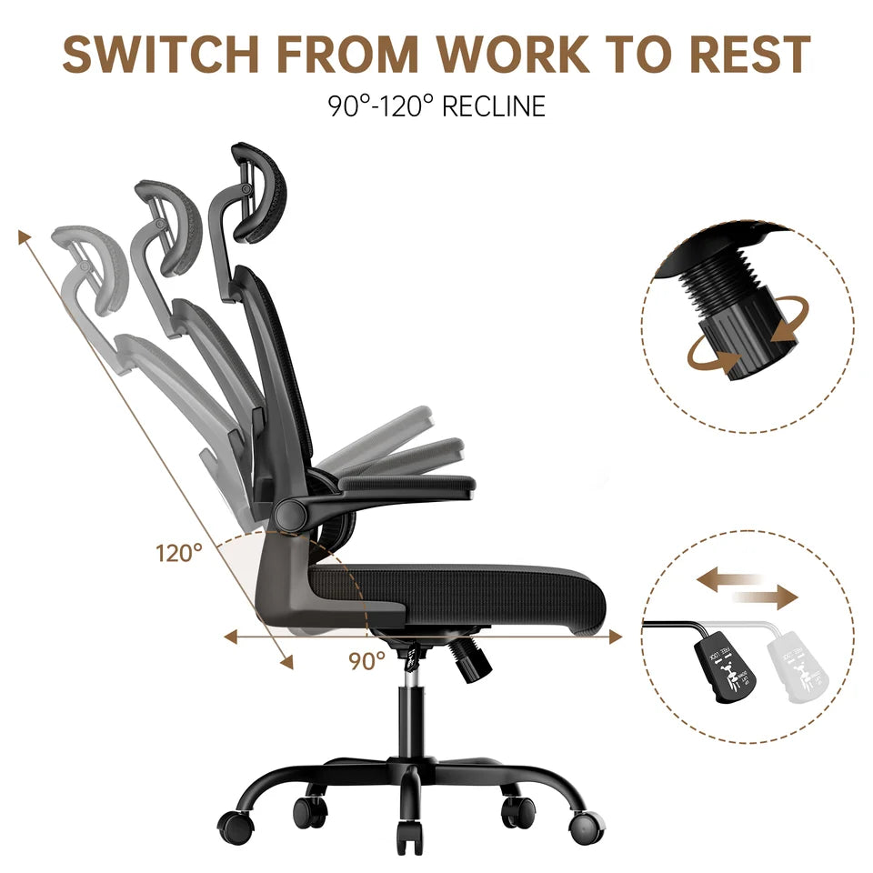 Ergonomic Office Chair with Lumbar Support,