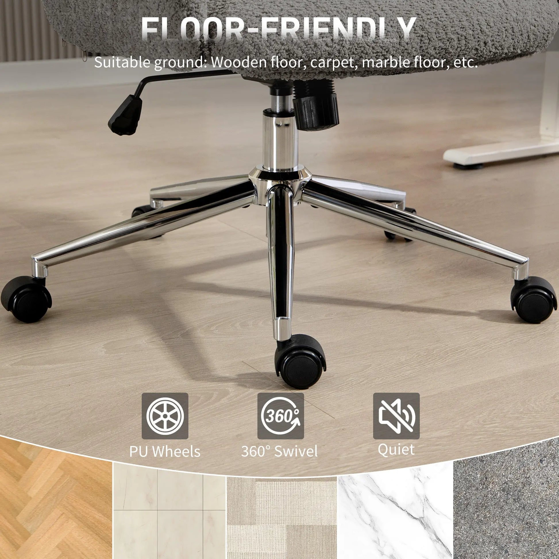 Desk Chair with Adjustable Headrest, Spring Pack, Office Chair