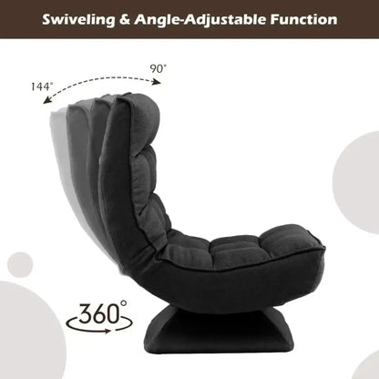 Adjustable floor chair with ergonomic lumbar support - Ergo Heights