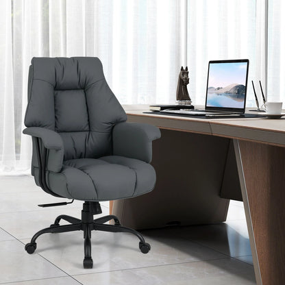 Ergonomic Office Chair with Spring Cushion Seat and Adjustable Swivel Seat
