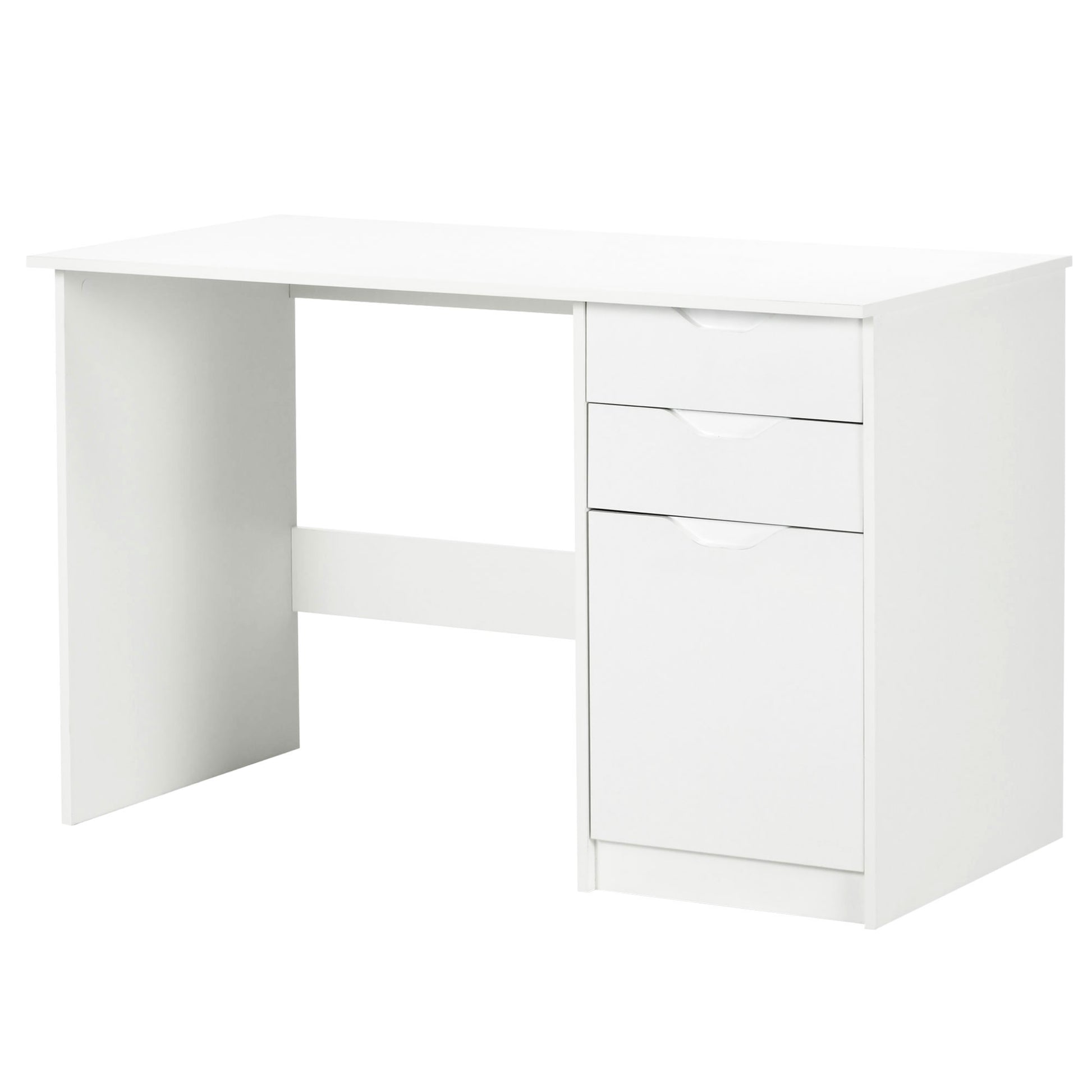 Computer Desk W/ Drawers Modern Writing Workstation for Home Office Study