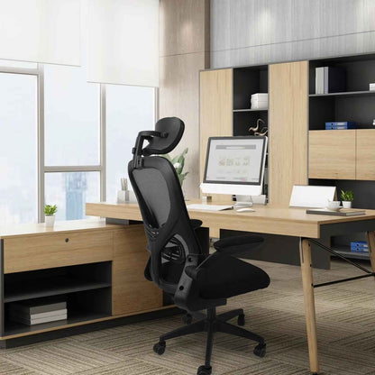 Office Chair with Lumbar Support & 3D Headrest - Ergo Heights
