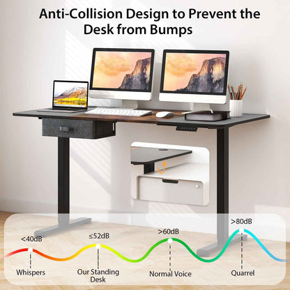 Adjustable Standing Desk with USB Port - Ergo Heights