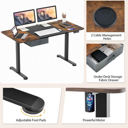 Adjustable Standing Desk with USB Port - Ergo Heights
