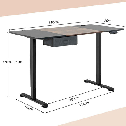 Adjustable Standing Desk with USB Port - Ergo Heights