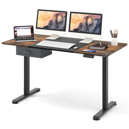 Adjustable Standing Desk with USB Port - Ergo Heights