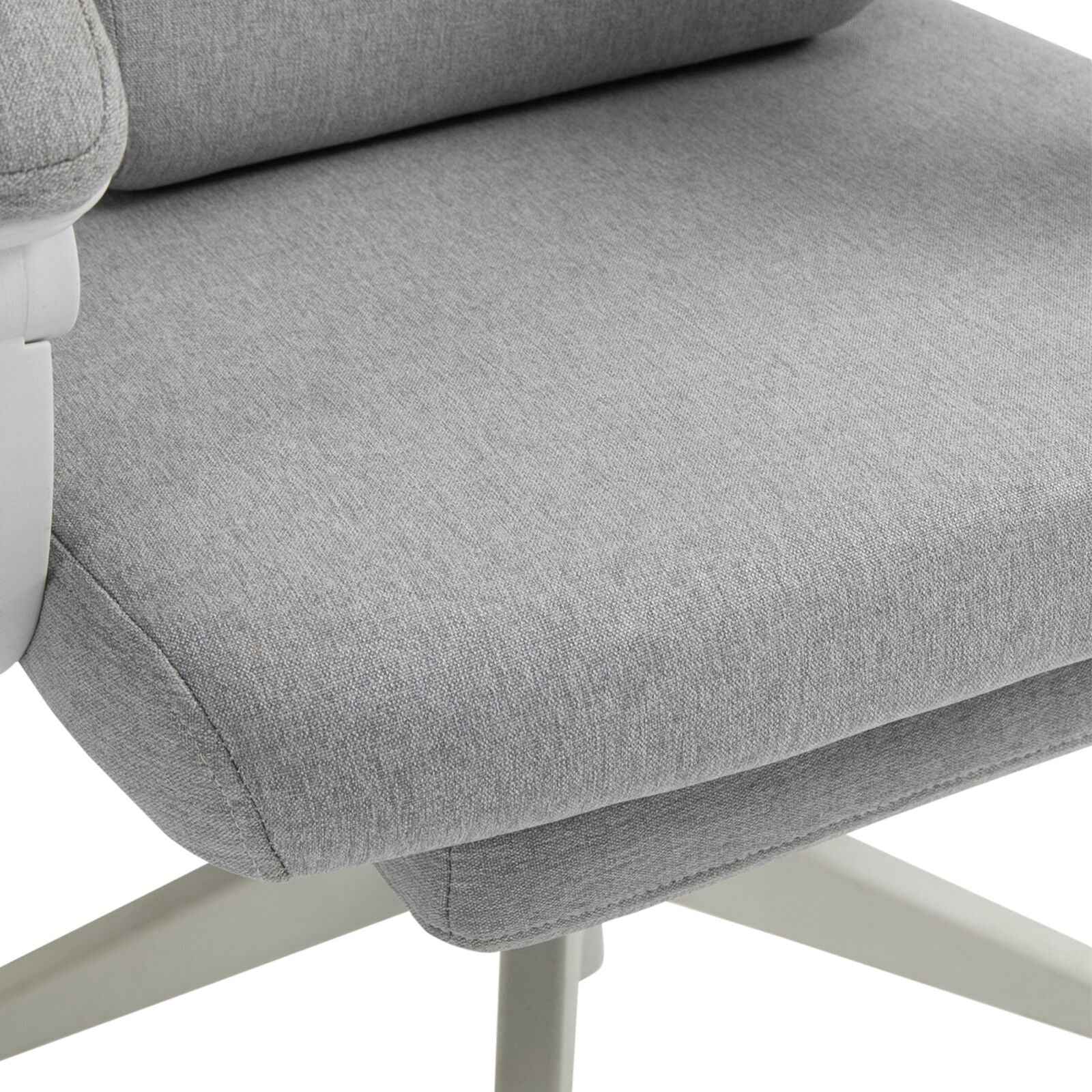 Home Office Chair Swivel Desk Chair with Adjustable Height Footrest Grey - Ergo Heights