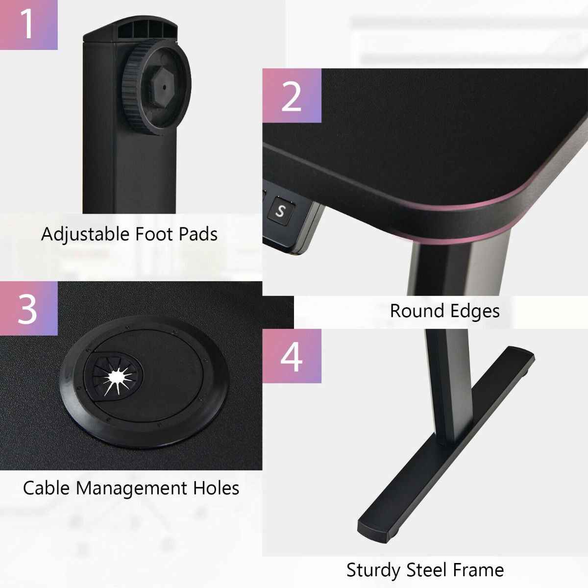Ergo Heights Adjustable Workstation with USB Charging - Ergo Heights