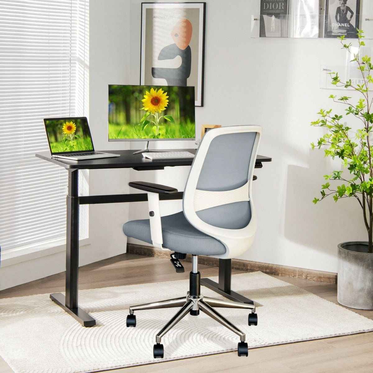 Ergo Heights Adjustable Workstation with USB Charging - Ergo Heights