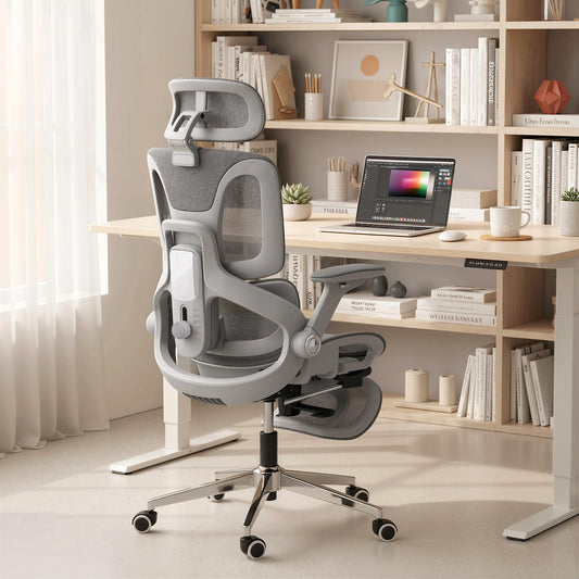 Ergonomic Office Chair with Separated Backrest, High Back Mesh Desk Chair
