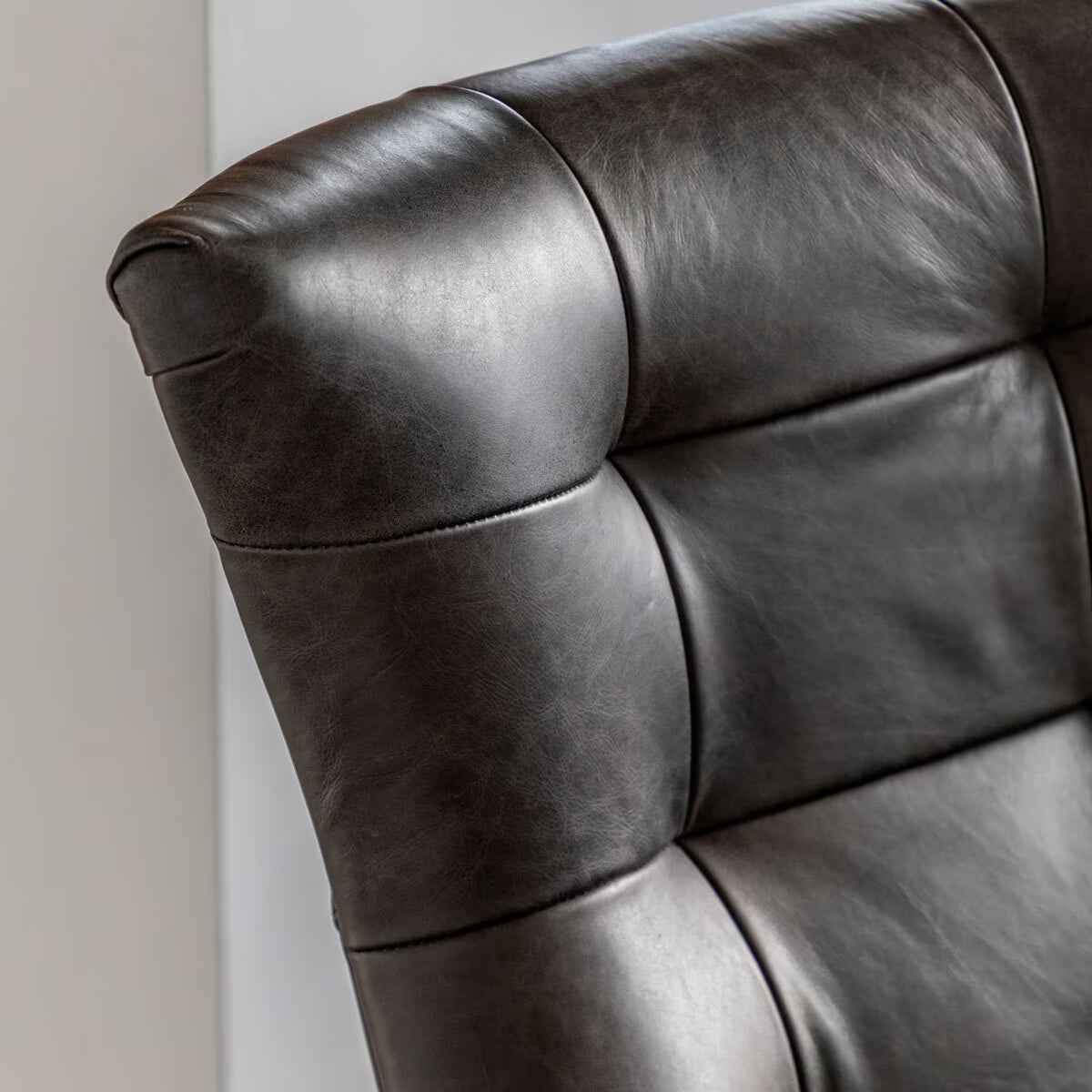 Gallery Bristol Top Grain Leather Swivel Chair - Ergo Heights