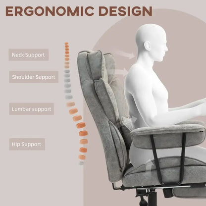 Ergonomic Office Chair with Foot Rest Lumbar Support - Ergo Heights