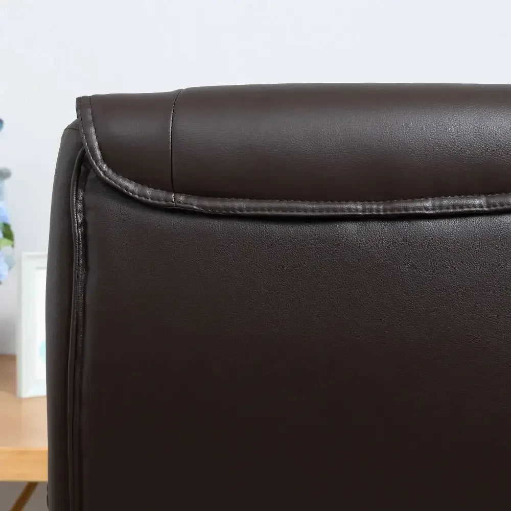 Executive Computer Office Desk Chair High Back Faux Leather Swivel Chair - Ergo Heights