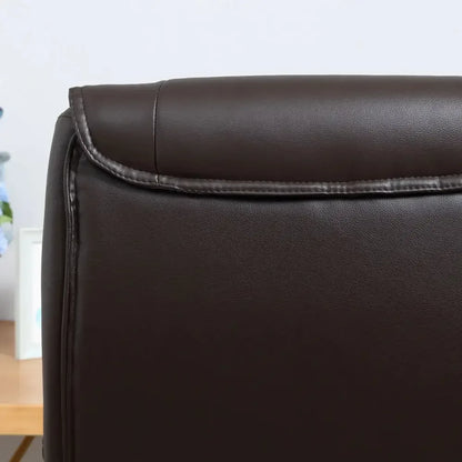 Executive Computer Office Desk Chair High Back Faux Leather Swivel Chair - Ergo Heights