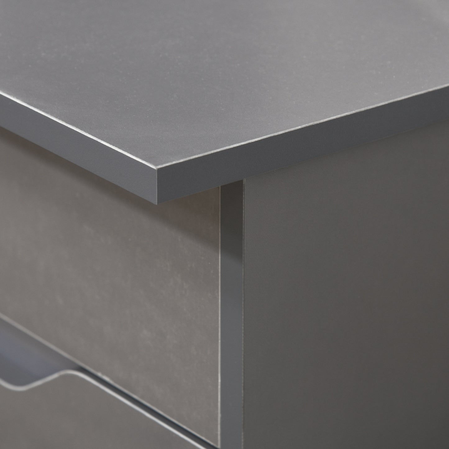 Computer Desk W/ Drawers Modern Writing Workstation for Home Office Study