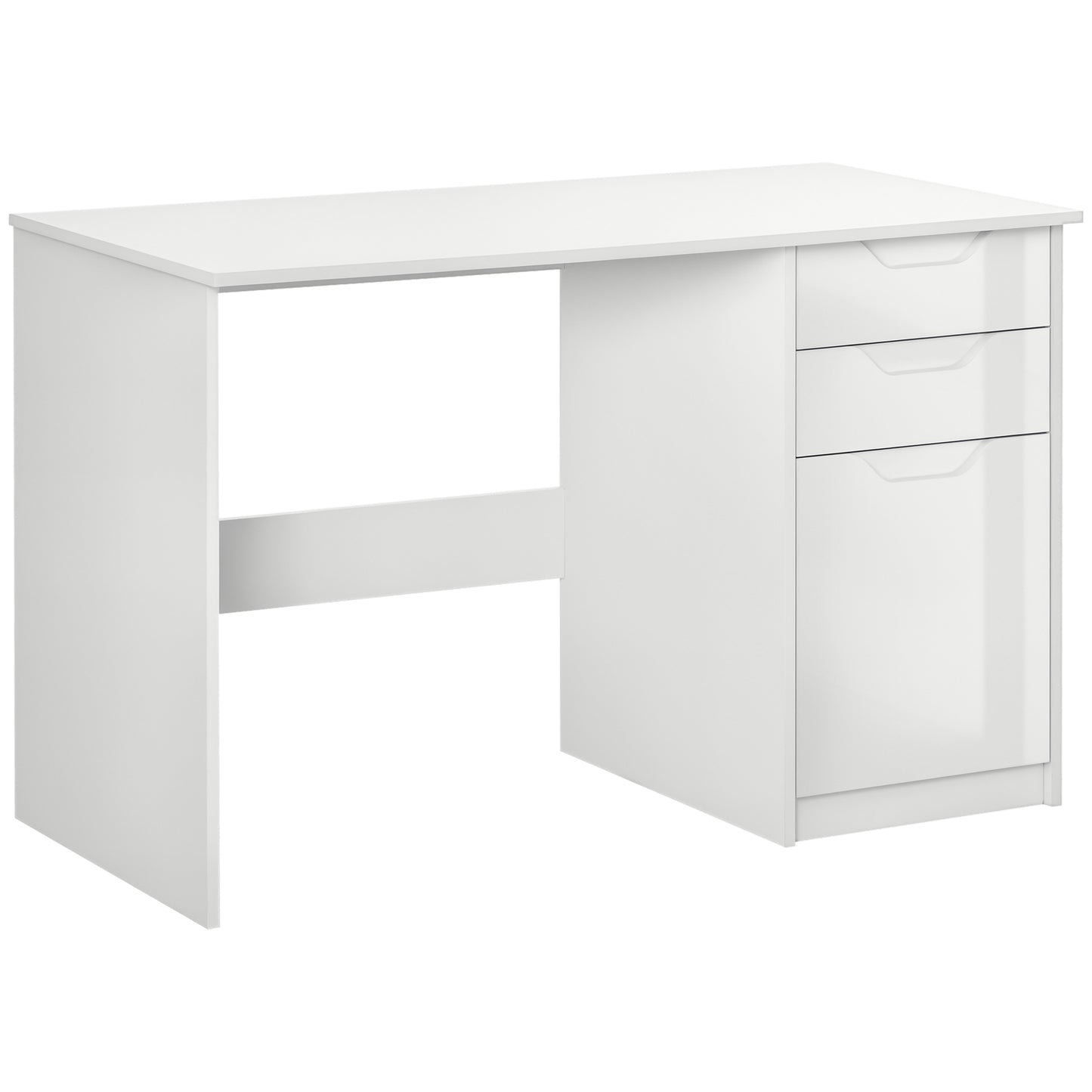 Computer Desk W/ Drawers Modern Writing Workstation for Home Office Study