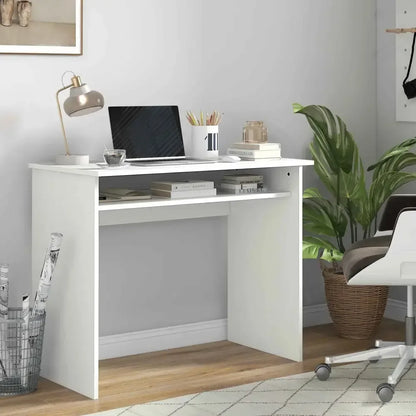Writing Desk Workstation with Shelf and Laptop Table - Ergo Heights