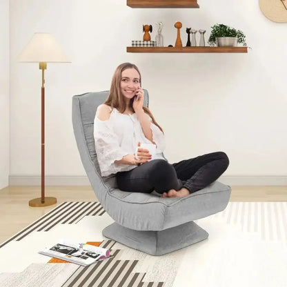 Adjustable floor chair with ergonomic lumbar support - Ergo Heights