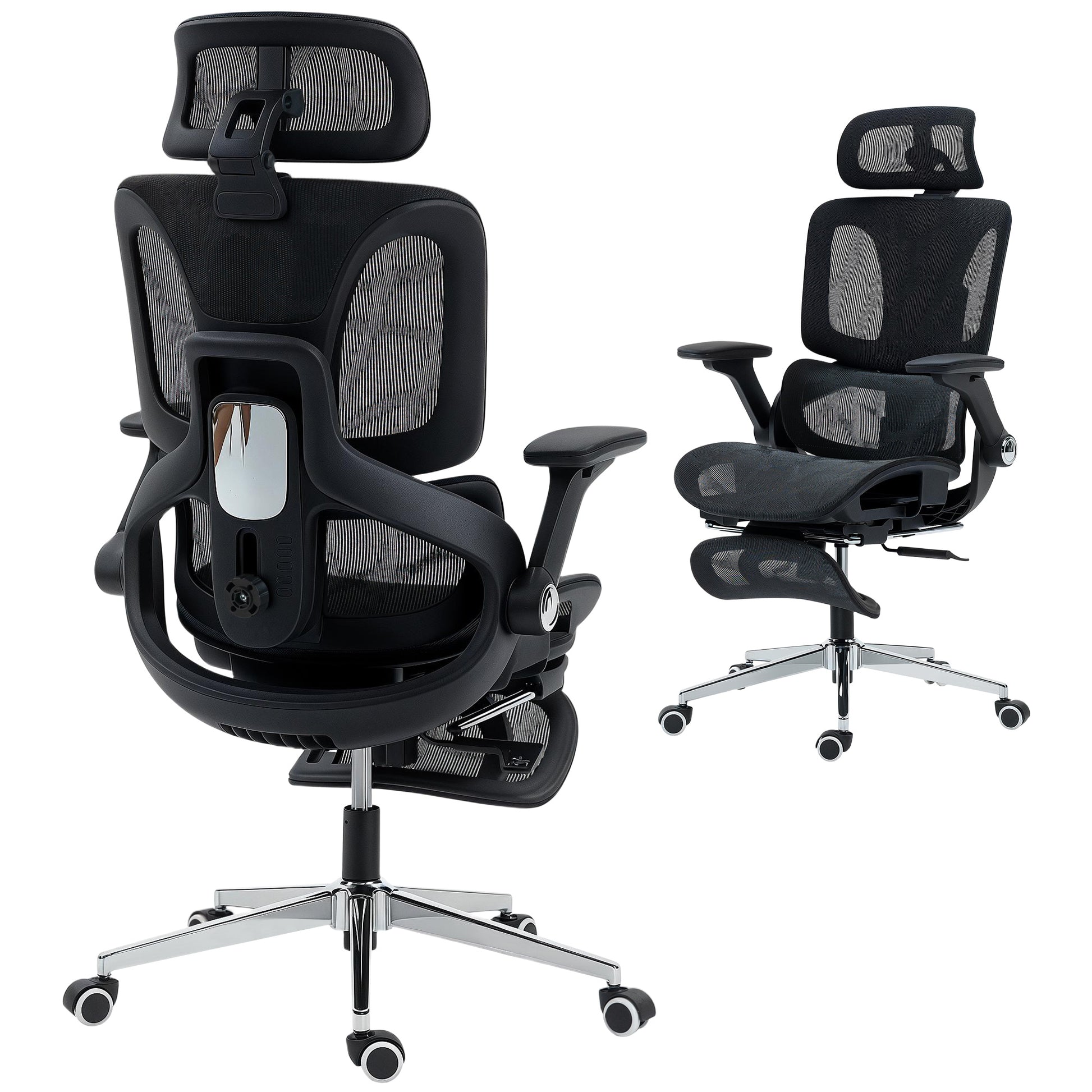 Ergonomic Office Chair with Separated Backrest, High Back Mesh Desk Chair