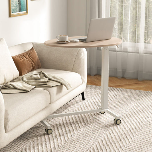 Mobile Standing Desk with Pneumatic Lift