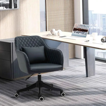Rechargeable Massage Office Chair with Vibration Wheels - Ergo Heights