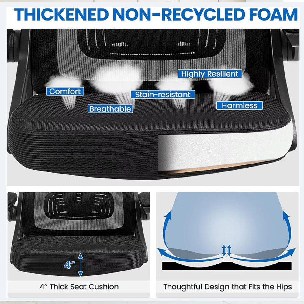 Mesh Office Chair Ergonomic 360° Swivel Lift Computer Desk Adjustable Height UK