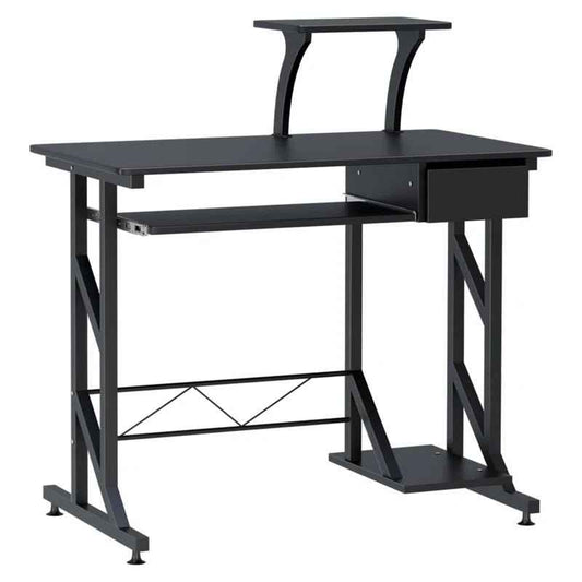 Ergo Heights Compact Computer Desk with Storage - Ergo Heights