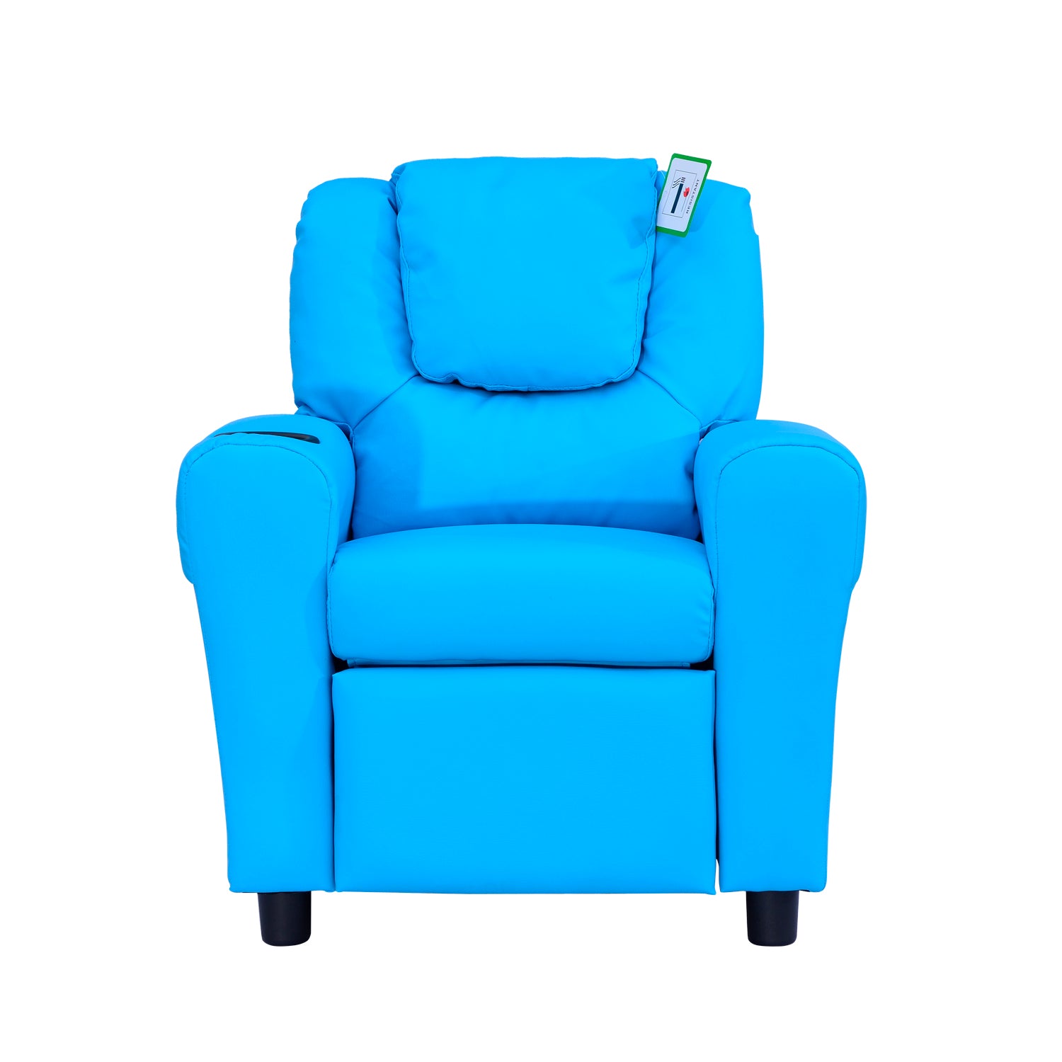 Kids Recliner Armchair Games Chair Sofa Childrens Seat in PU Leather Pink Blue