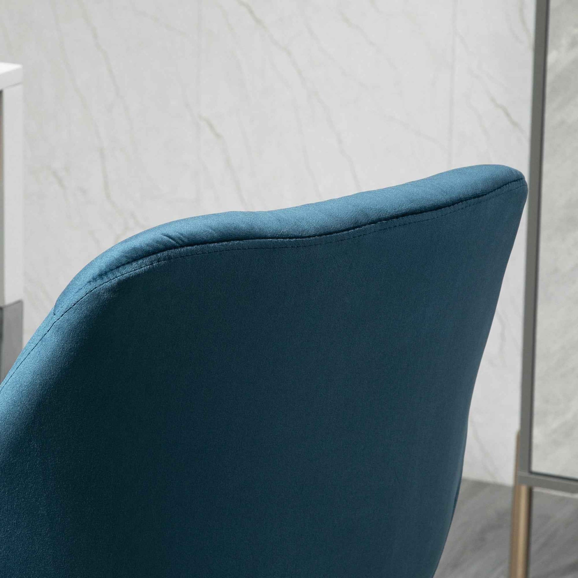 Velvet Home Office Chair with Adjustable Height - Ergo Heights