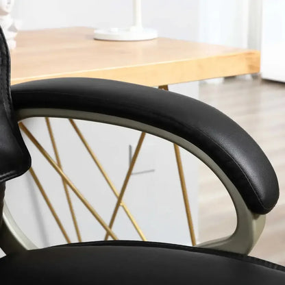 Executive Computer Office Desk Chair High Back Faux Leather Swivel Chair - Ergo Heights