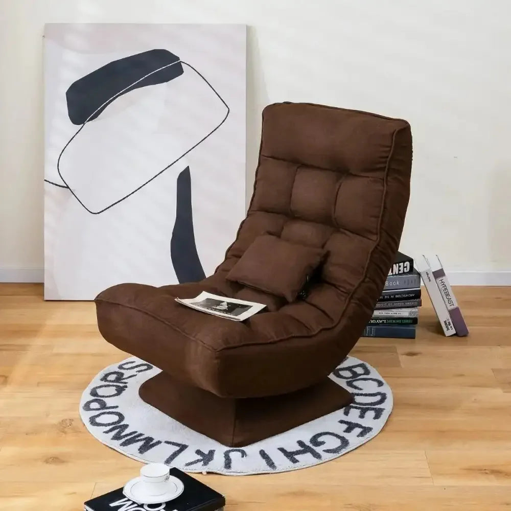 Adjustable floor chair with ergonomic lumbar support - Ergo Heights