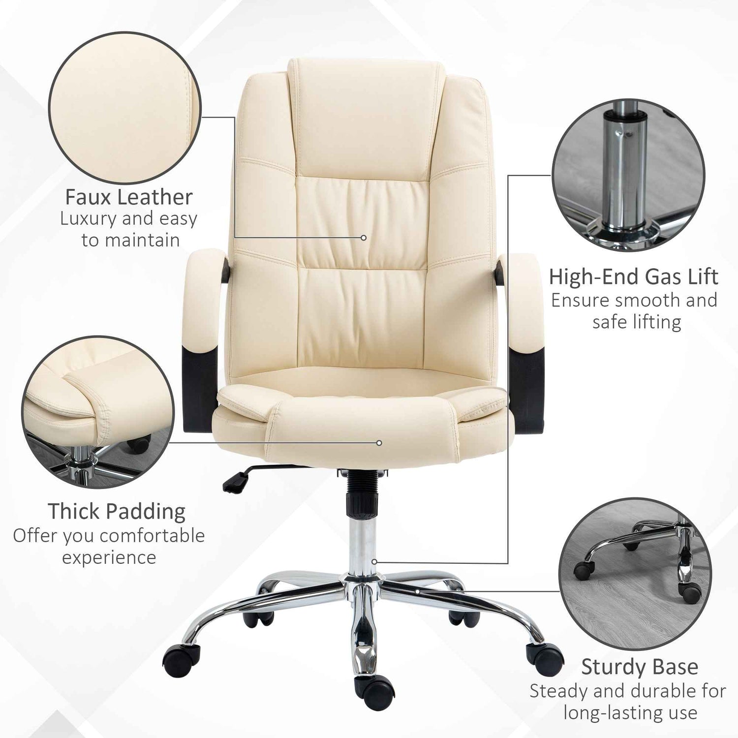 Ergonomic Executive Office Chair - Boost Comfort & Productivity - Ergo Heights