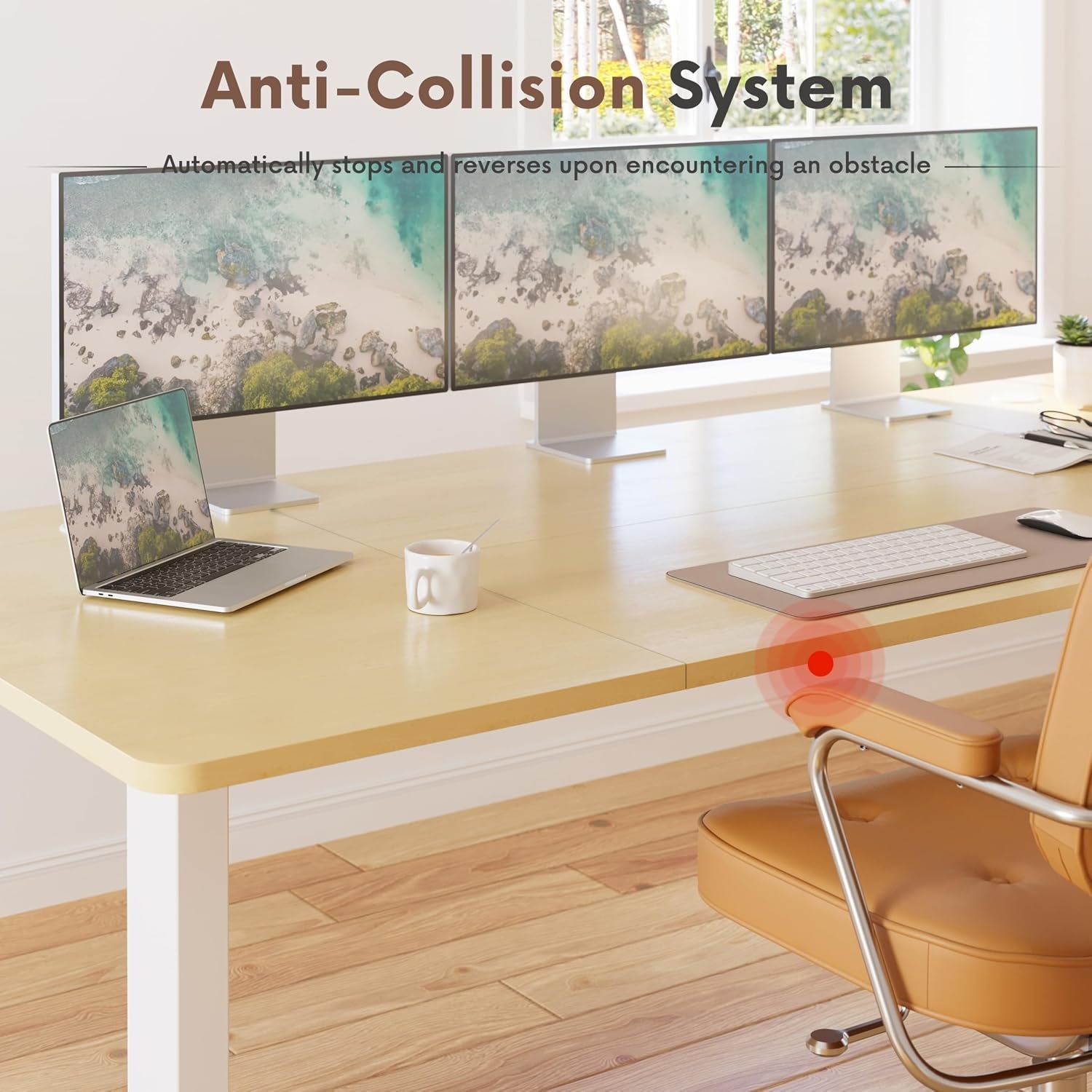 Electric Standing Desk 200 X 80Cm Height Adjustable Desk, Splice Board