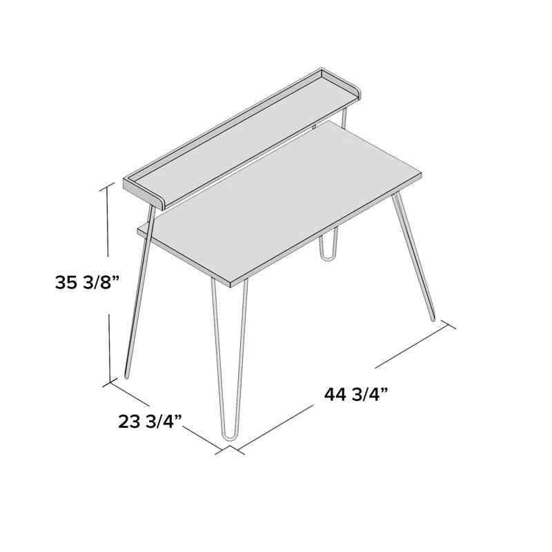 Laszlo Writing Desk Computer Desk Manufactured Wood Modern