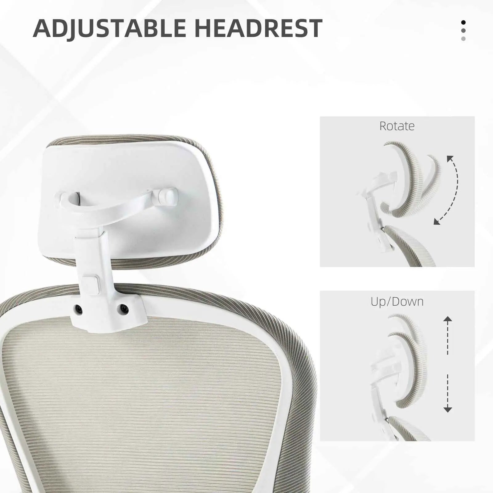 Ergonomic Mesh Office Chair with Adjustable Headrest - Ergo Heights