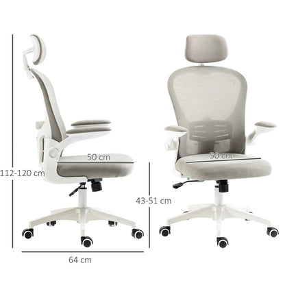 Ergonomic Mesh Office Chair with Adjustable Headrest - Ergo Heights