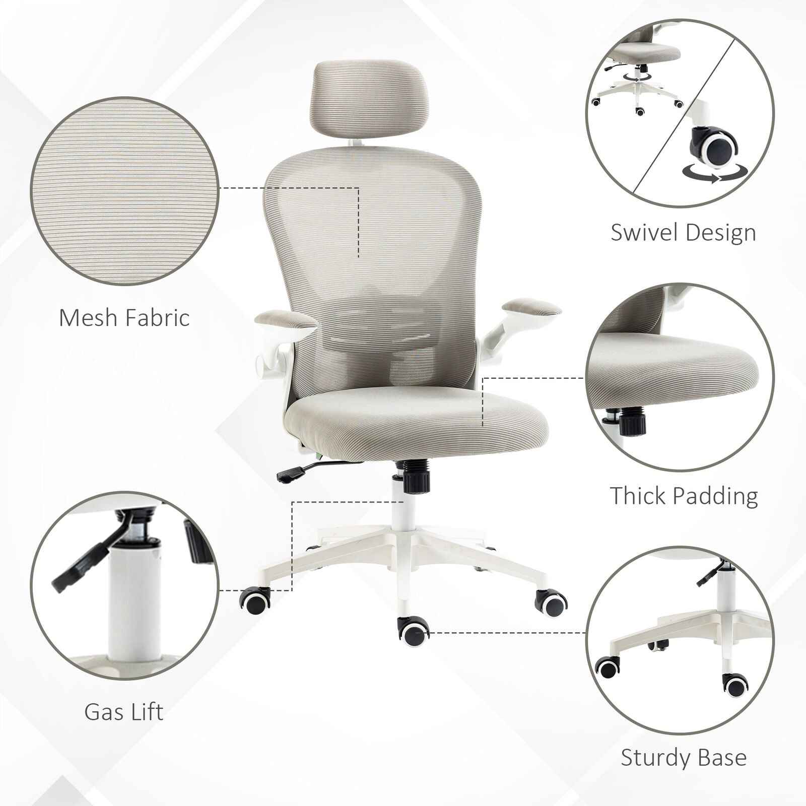 High Quality Office Chair with Adjustable Headrest for Ultimate Comfort and Support - Ergo Heights