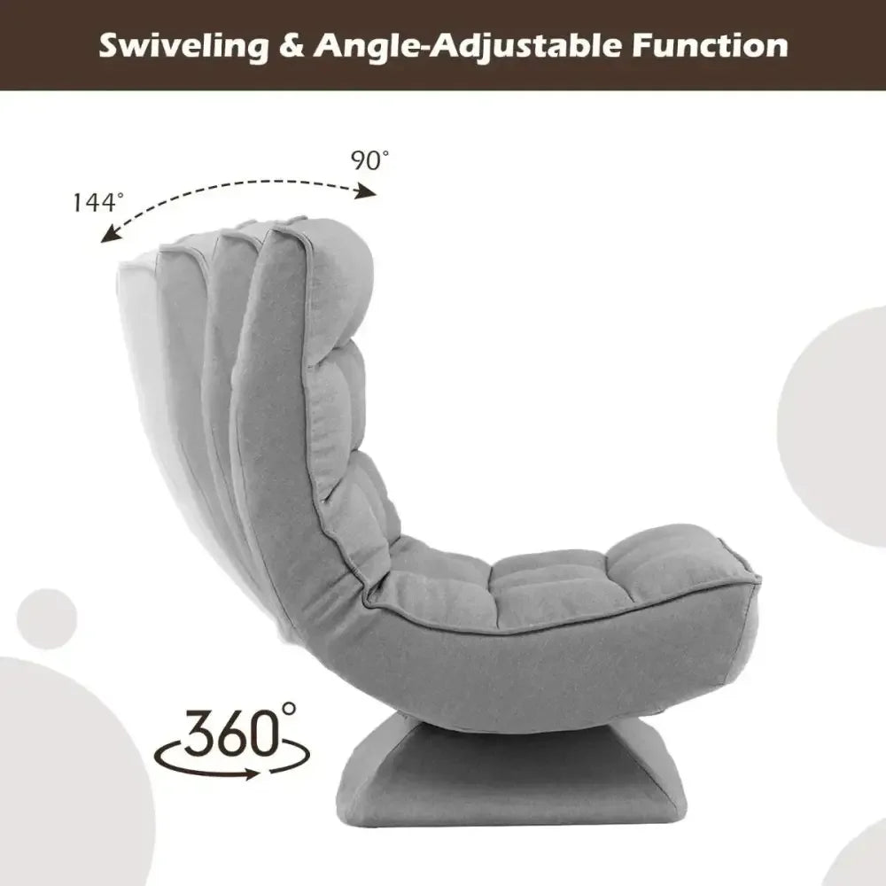 Adjustable floor chair with ergonomic lumbar support - Ergo Heights