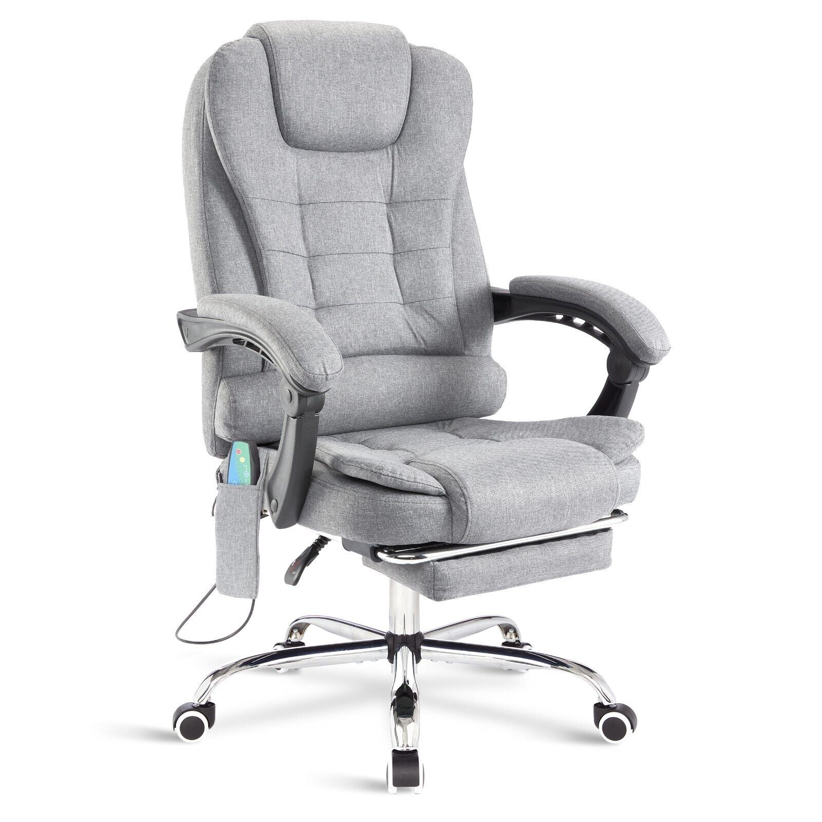 Massage Office Chair Gaming Computer Desk Swivel Recliner Chair Leather Footrest