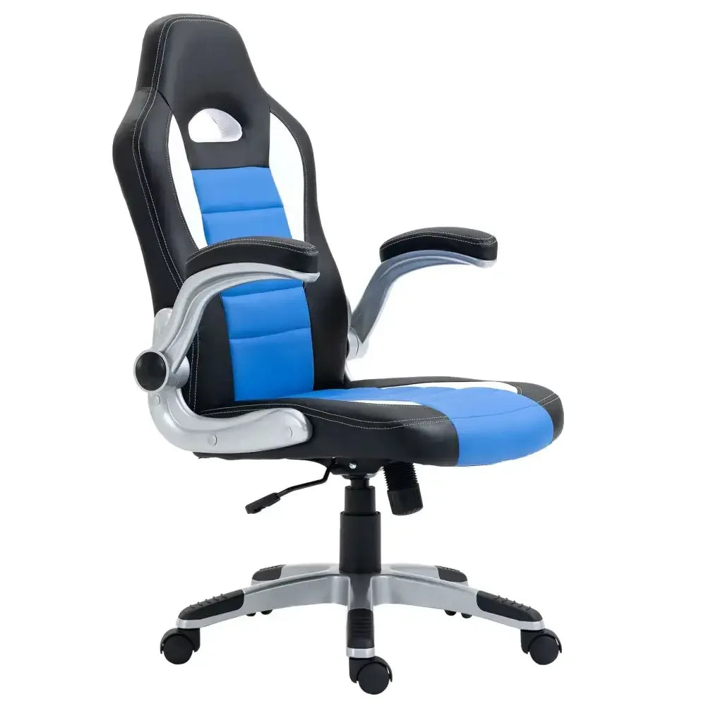 Racing Gaming Chair Height Adjustable Swivel Chair with Flip up Armrests - Ergo Heights