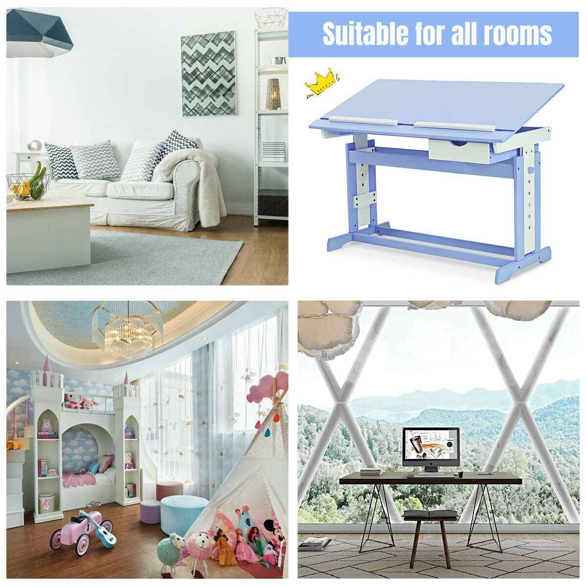 Adjustable Ergonomic Kids Study Desk