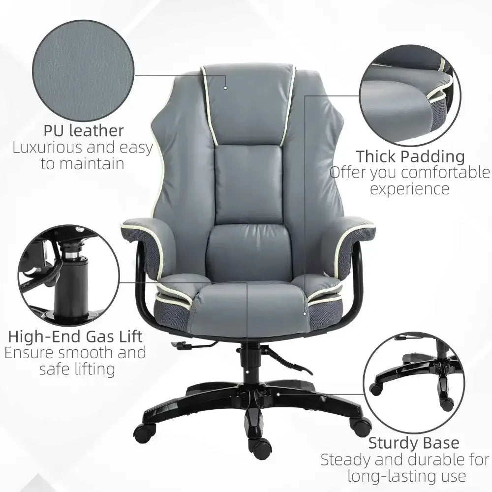PU Leather Ergonomic Office Chair UK for Comfort & Support - Ergo Heights