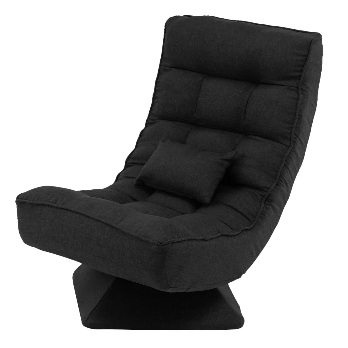 4-Position Adjustable Floor Chair with Swivel Base