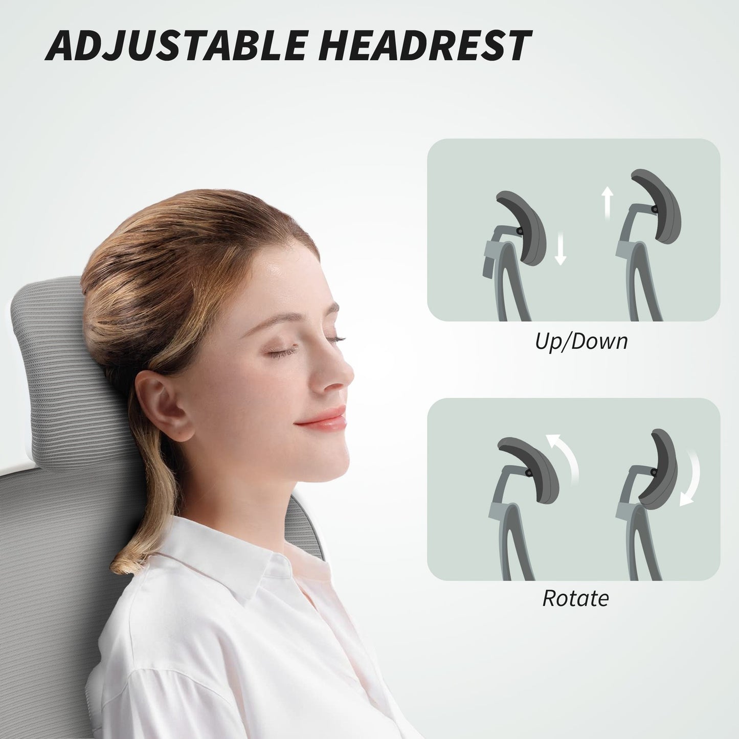 Shop ergonomic office chair with adjustable headrest - Ergo Heights